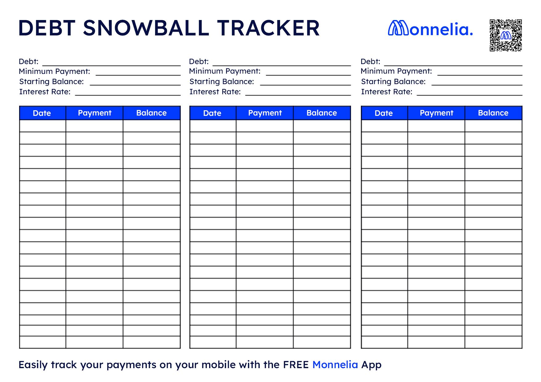 Debt Snowball Printable Worksheet Free PDF Download Debt Snowball Printable Worksheet Free PDF Download